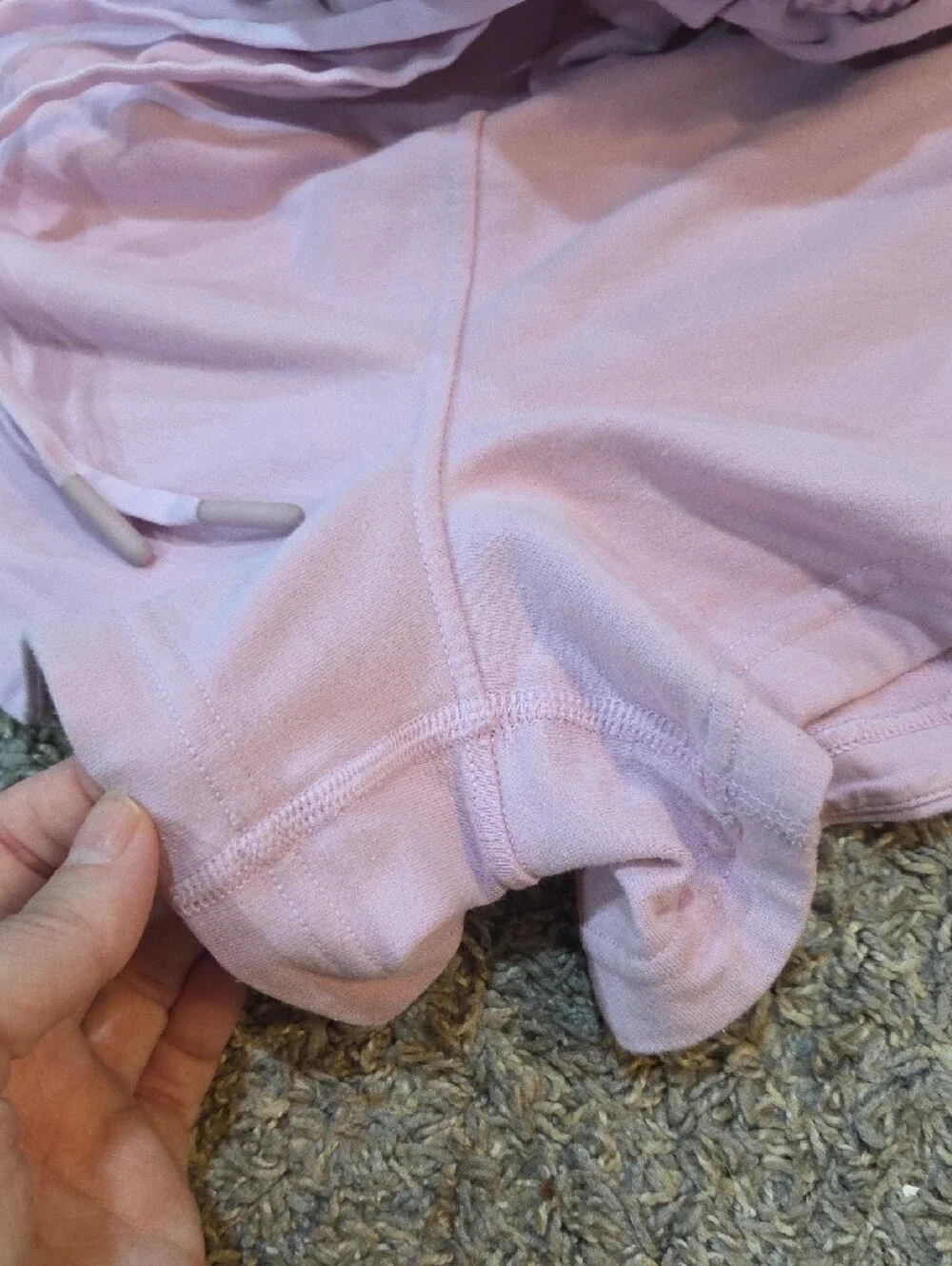 lululemon athletica Light Pink Drawstring Athletic Shorts
